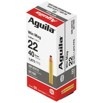 Aguila 1B222401 22WMR 40gr Semi Jacketed Soft Point 50 Per Box/20 Case