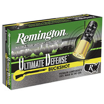 Remington Ammunition 20639 Ultimate Defense Buckshot 12Gauge 3" 4Buck Shot 5 Per Box/20 Case