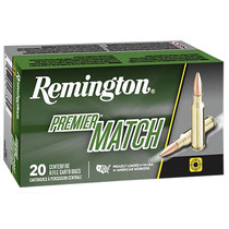 Remington Ammunition 27686 Premier Match 223Rem 77gr Sierra MatchKing BTHP 20 Per Box/10 Case
