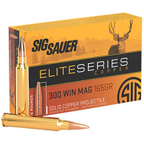 Sig Sauer E3WMH120 Elite Copper Hunting 300WinMag 165gr Copper Solid 20 Per Box/10 Case