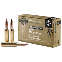 PPU PPM3082 Match 308Win 168gr Hollow Point Boat Tail 20 Per Box/10 Case