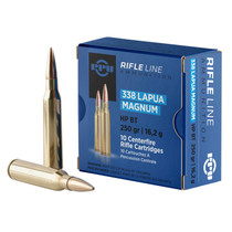 PPU PP338H Standard Rifle 338LapuaMag 250gr Hollow Point Boat Tail 10 Per Box/20 Case