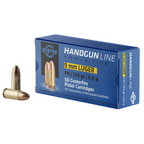 PPU PPH9F2 Handgun 9mmLuger 124gr Full Metal Jacket 50 Per Box/20 Case