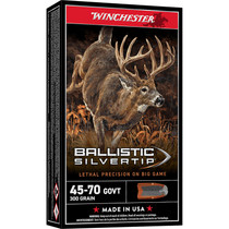 Winchester Ammo SBST4570 Ballistic Silvertip 45-70Gov 300gr Rapid Controlled Expansion Polymer Tip 20 Per Box/10 Case