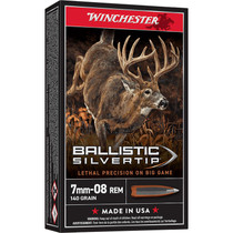Winchester Ammo SBST708 Ballistic Silvertip 7mm-08Rem 140gr Rapid Controlled Expansion Polymer Tip 20 Per Box/10 Case