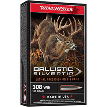 Winchester Ammo SBST308 Ballistic Silvertip 308Win 150gr Rapid Controlled Expansion Polymer Tip 20 Per Box/10 Case