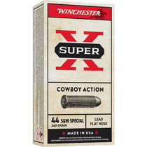 Winchester Ammo USA44CB Super X Cowboy Action 44S&WSpl 240gr Lead Flat Nose 50 Per Box/10 Case