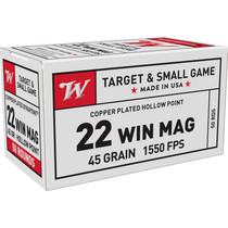 Winchester Ammo USA22M USA Dynapoint 22WMR 45gr Copper Plated Hollow Point 50 Per Box/40 Case