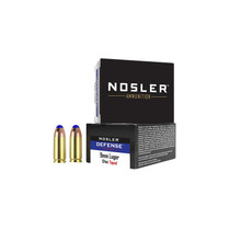 Nosler 37151 Defense Handgun 9mmLuger+P 124gr Bonded Performance Tipped 20 Per Box/10 Case