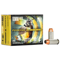 Federal P10T1 Premium 10mmAuto 180gr Trophy Bonded Bear Claw Jacketed Soft Point 20 Per Box/10 Case