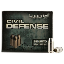 Liberty Ammunition LACD380023 Civil Defense 380ACP 50gr Lead Free Fragmenting Hollow Point 20 Per Box/50 Case