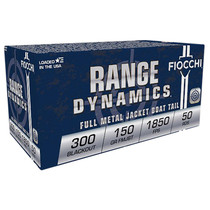 Fiocchi 300BLKC Range Dynamics 300Blackout 150gr Full Metal Jacket Boat Tail 50 Per Box/10 Case