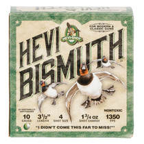 HEVI-Shot HS15504 HEVI-Bismuth 10Gauge 3.50" 1 3/4oz Bismuth 4Shot 25 Per Box/10 Case