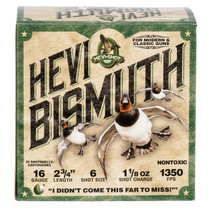 HEVI-Shot HS16706 HEVI-Bismuth 16Gauge 2.75" 1 1/8oz Bismuth 6Shot 25 Per Box/10 Case