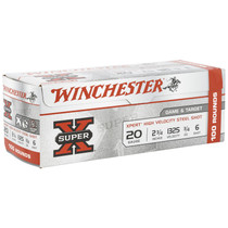 Winchester Ammo WE20GTVP6 Super X Xpert High Velocity 20Gauge 2.75" 3/4oz 6Shot 100 Per Box/2 Case *Value Pack