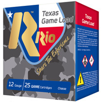 Rio Ammunition TGHV3675TX Texas Game Load High Velocity 12Gauge 2.75" 1 1/4oz 7.5Shot 25 Per Box/10 Case