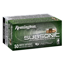 Remington Ammunition 21135 Subsonic Rimfire 22LR 40gr Plated Hollow Point 50 Per Box/100 Case