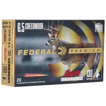 Federal P65CRDSS1 Premium 6.5Creedmoor 130gr Swift Scirocco II 20 Per Box/10 Case