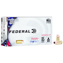 Federal TP380VHP1 Train + Protect 380ACP 85gr Versatile Hollow Point 50 Per Box/10 Case