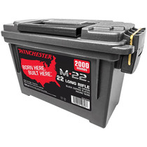 Winchester Ammo S22LRTPB M-22 22LR 40gr Black Copper Plated Round Nose 2000 Per Box/2 Cans *Bulk