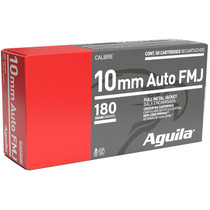 Aguila 1E102110 10mm Auto 180gr Full Metal Jacket 50 Per Box/20 Case