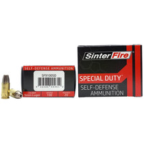 SinterFire Inc SF9100SD Special Duty (SD) 9mmLuger 100gr Lead Free Frangible Hollow Point 20 Per Box/10 Case