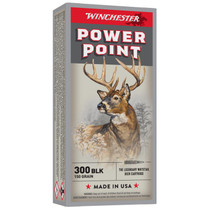 Winchester Ammo X300BLK Power-Point 300Blackout 150gr 20 Per Box/10 Case