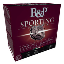 B&P Ammunition 12B1SCH8 Sporting Clay High Velocity 12Gauge 2.75" 1oz 8Shot 25 Per Box/10 Case