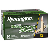 Remington Ammunition 27682 Premier Match 223Rem 52gr Boat Tail Hollow Point 20 Per Box/10 Case
