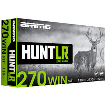 Ammo Inc 270W130SSTA20D Hunt Long Range 270Win 130gr Super Shock Tip 20 Per Box/10 Case