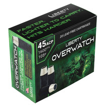 Liberty Ammunition LAOW451051600 OverWatch 45ACP 105gr Open Cavity Design 20 Per Box/50 Case