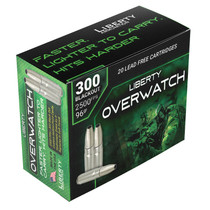 Liberty Ammunition LAOW300962500 OverWatch 300Blackout 96gr Open Cavity Design 20 Per Box/50 Case