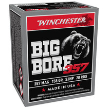 Winchester Ammo X357MBB Big Bore 357Mag 158gr Semi Jacketed Hollow Point 20 Per Box/10 Case