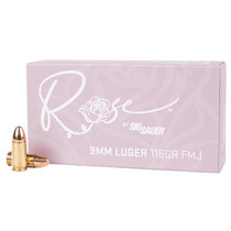 Sig Sauer E9MMB1ROSE50 Rose 9mm Luger 115gr Full Metal Jacket 50 Per Box/20 Case