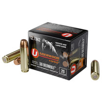 Underwood Ammo 557Underwood Ammo 557 50Beowulf 350gr Full Metal Jacket Flat Nose 20 Per Box/10 Case
