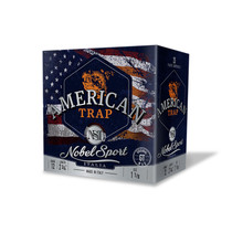 Nobel/Eurosports LLC ANS121FSC8 American Trap 12Gauge 2.75" 1 1/8oz 8Shot 25 Per Box/10 Case
