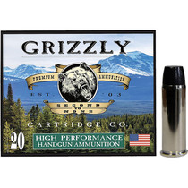 Grizzly Ammo GC44M9 44RemMag 260gr Wide Flat Nose Gas Check 20 Per Box/10 Case