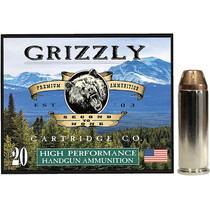Grizzly Ammo GC45C+P3 45Colt+P 225gr Jacketed Hollow Point 20 Per Box/10 Case