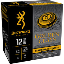Browning Ammo BGC12L8 Golden Clays 12Gauge 2.75" 1oz 8Shot 25 Per Box/10 Case