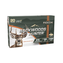 Fiocchi 270BHC Backwoods Hunter 270Win 130gr Copper Hollow Point 20 Per Box/10 Case