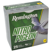 Remington Ammunition R28682 Nitro Pigeon 12Gauge 2.75" 1 1/4oz 8Shot 25 Per Box/10 Case