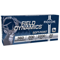 Fiocchi 360BHB Field Dynamics 360Buckhammer 200gr Soft Point 20 Per Box/10 Case