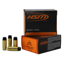 HSM 10MM17N 10mmAuto Subsonic 240gr Hard Cast Long Flat Nose 20 Per Box/20 Case
