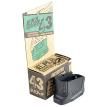 Strike Industries EMPG43B Enhanced Magazine Plate made of Polymer with Black Finish & Extra Gripping Surface for Glock 43 Magazines (Adds 2rds)