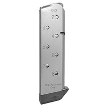 CMC Products MMG45FS8P Match Grade 8rd 45 ACP Fits 1911 Government Stainless/Black