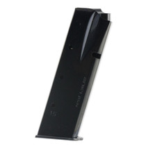 Mec-Gar MGBRHP15B Standard 15rd 9mm Luger, Fits Browning Hi-Power/Springfield SA-35, Blued Carbon Steel