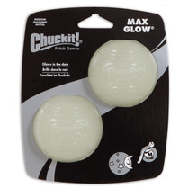 CHUCKIT! 33067 MAX GLOW BALL MEDIUM 2PK