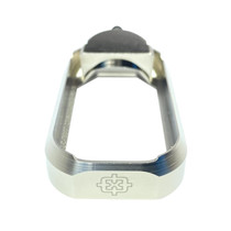Cross Armory CRGFMWSV Flared Magwell Compatible w/Glock Gen1-3 Silver Anodized Aluminum
