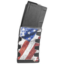 Mission First Tactical EXDPM556AFM1 Extreme Duty 30rd 223 Rem/5.56x45mm Fits AR-15/M4 Black w/American Flag M1 Polymer