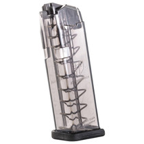 ETS Group SMKGLK1910 Pistol Mags 10rd Limited 9mm Luger Compatible w/ Glock 19/26 Smoke Polymer